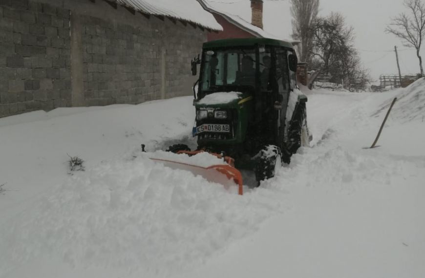 Тековно зимско одржување на улици и јавни површини