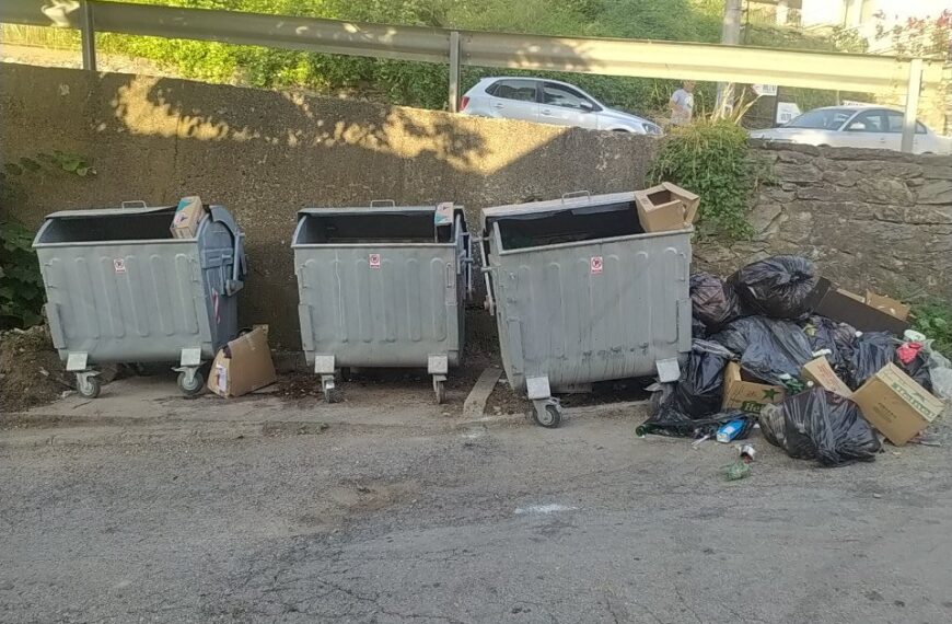Празни контејнери, а отпад надвор од нив
