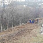 Ограда на „горните“ гробишта, на Партизанска санирање на ѕидот